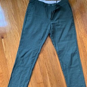 Green J. Crew Bowery Slim Four-Season Wool